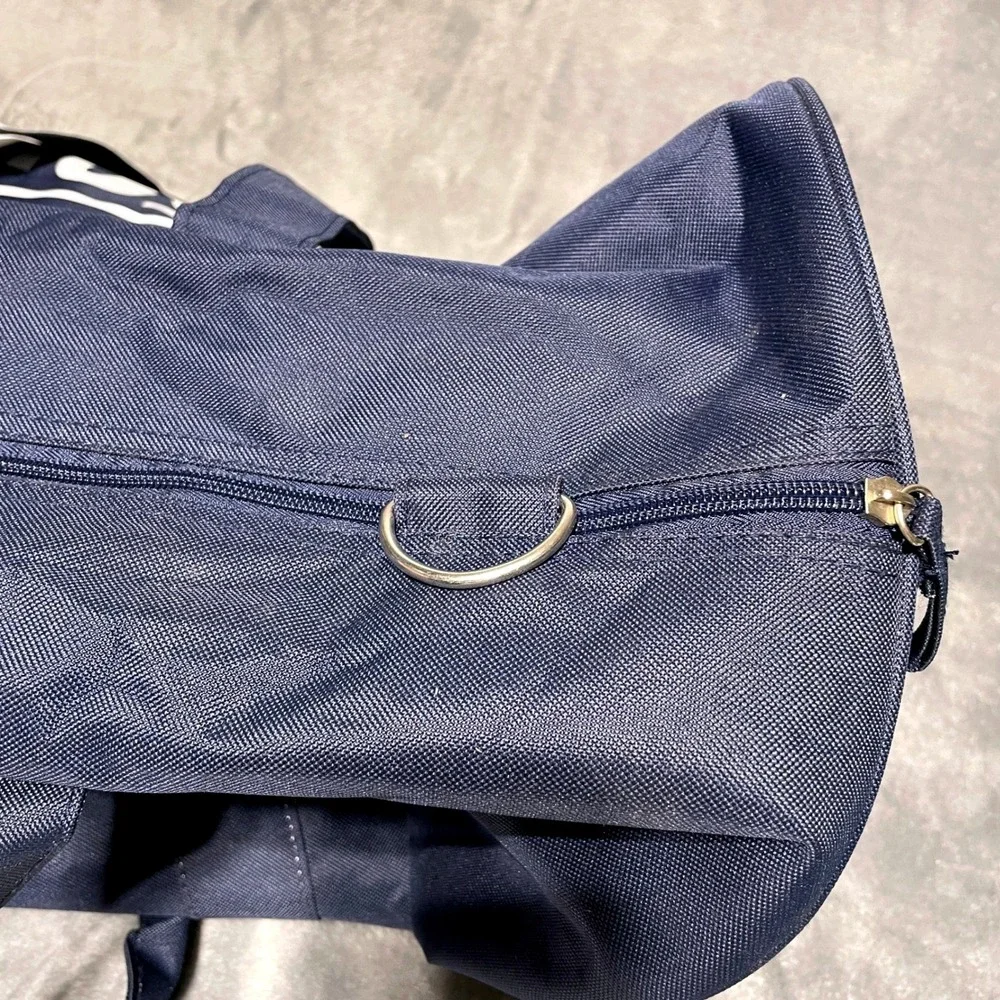 SeaWorld Rescue Duffle Bag Navy Blue Canvas Travel Gym Bag NWT Nautical Coastal